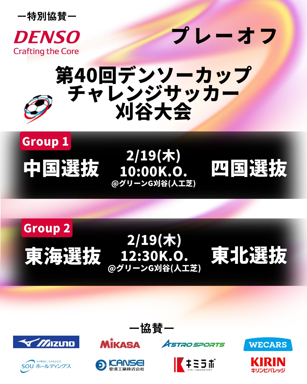 第40回デンソーカップチャレンジサッカー 刈谷大会