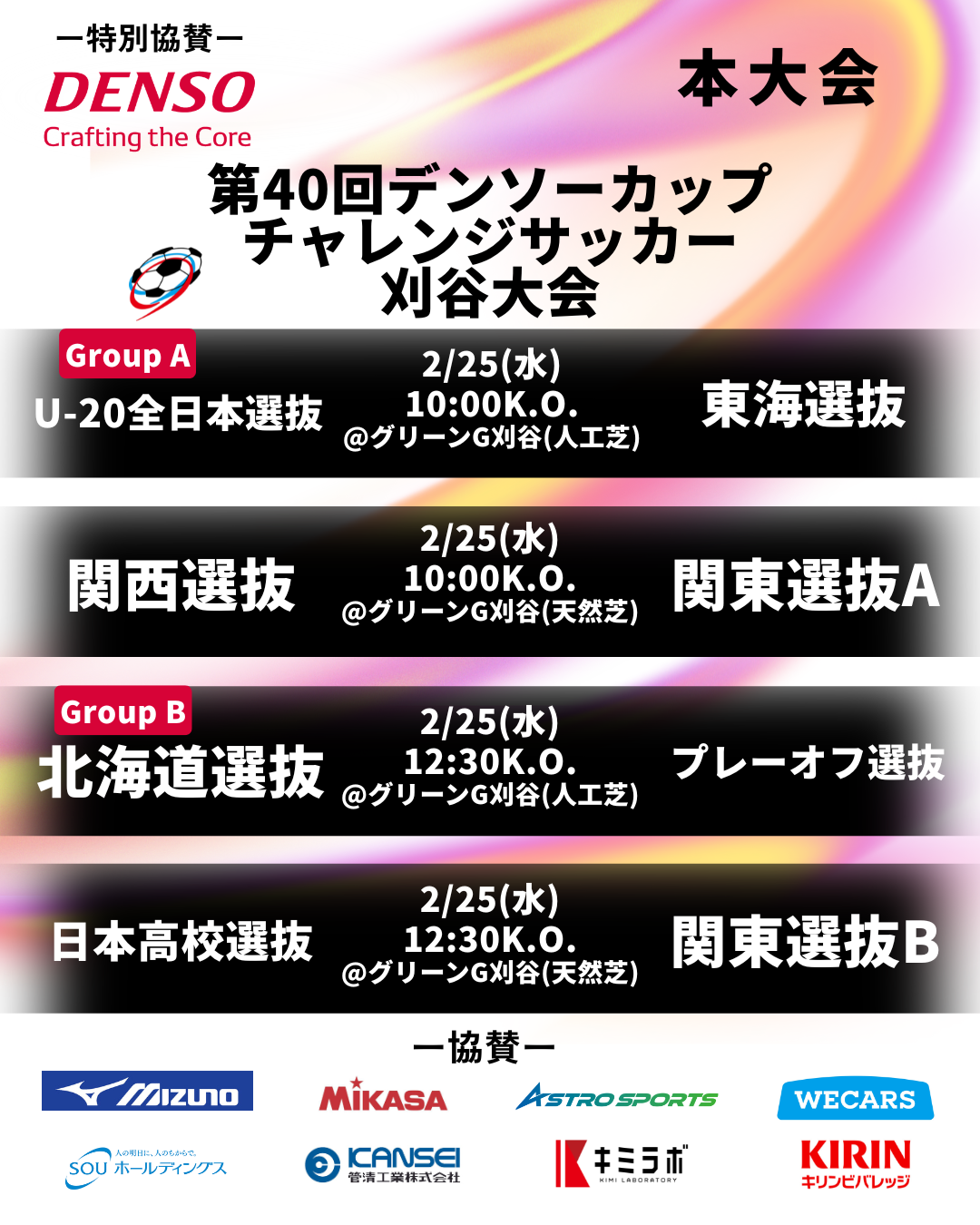 第40回デンソーカップチャレンジサッカー 刈谷大会