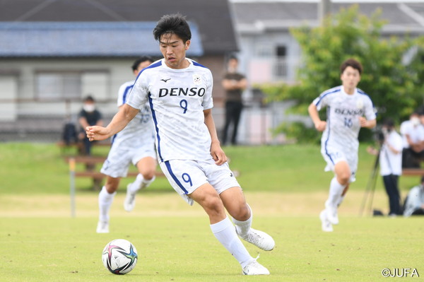 在庫僅少】 関東大学サッカー 大学選抜 支給練習着上下セット デンソー